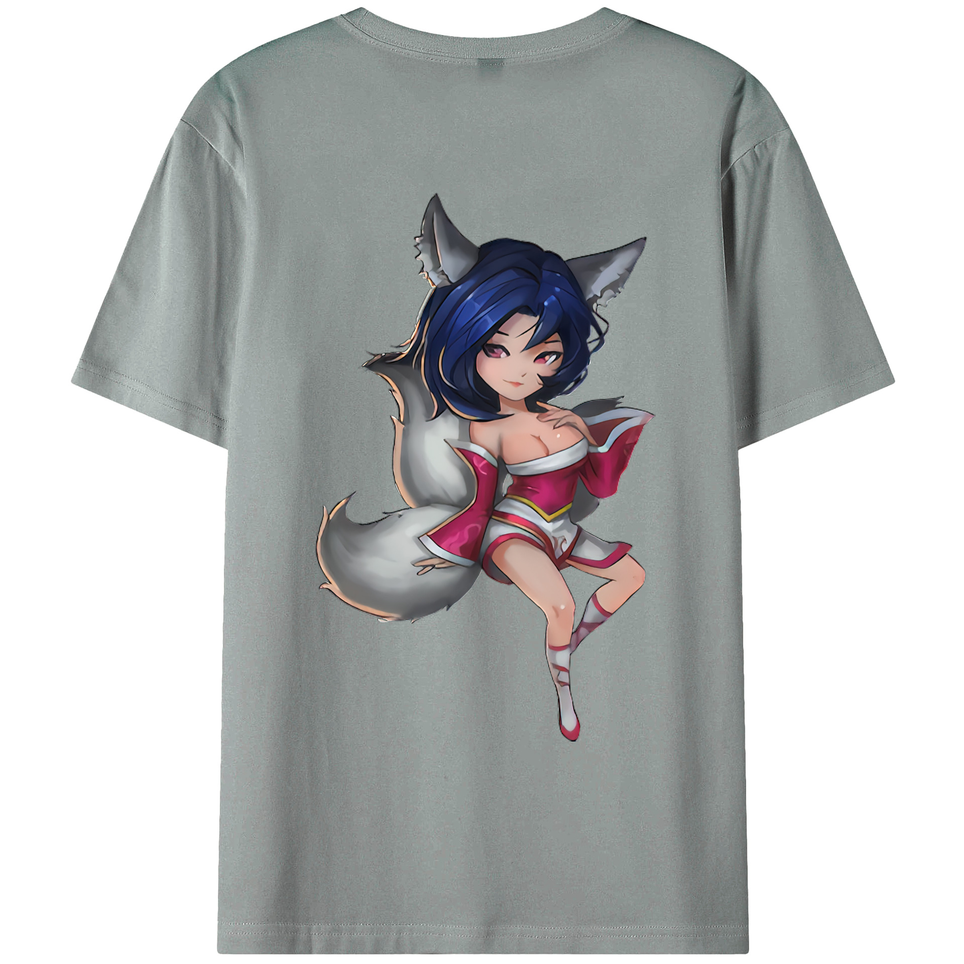 （画像用） リーグ・オブ・レジェンド League of Legends LOL 綿100％ メンズ半袖Tシャツ（バックプリント） 通気性